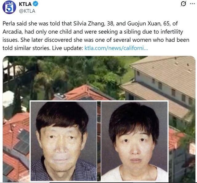 대리모를 이용해 출산 후 아동들을 학대한 혐의를 받는 미국인 부부