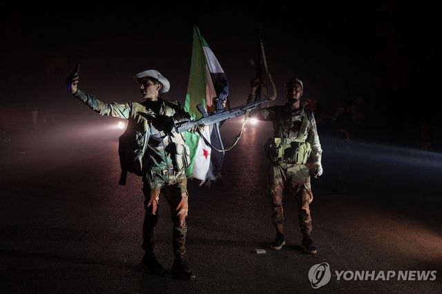 시리아 남부 스웨디아의 정부군들