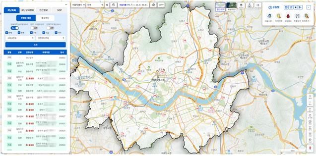 차세대 소방안전지도 화면