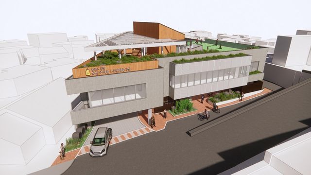 옥인동 공영주차장과 복합체육시설 조감도