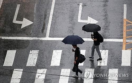 비 내리는 거리