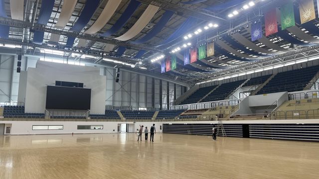 OK저축은행 배구단이 홈구장으로 쓸 강서체육관 내부