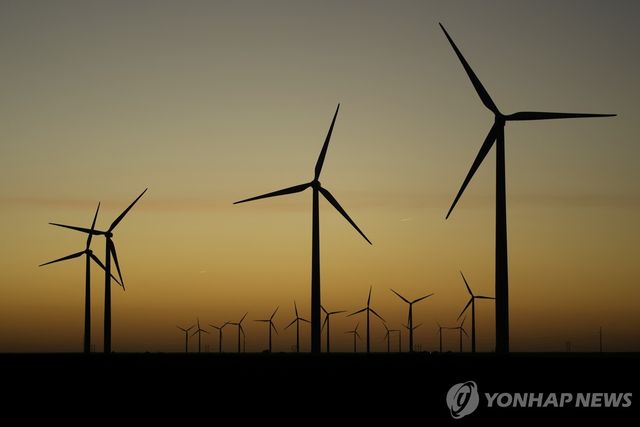 미국 캔자스주의 풍력 발전 시설