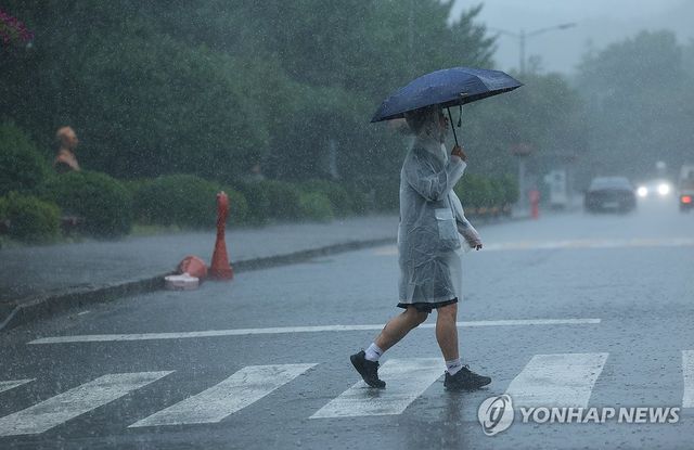 게릴라성 폭우 쏟아지는 제주