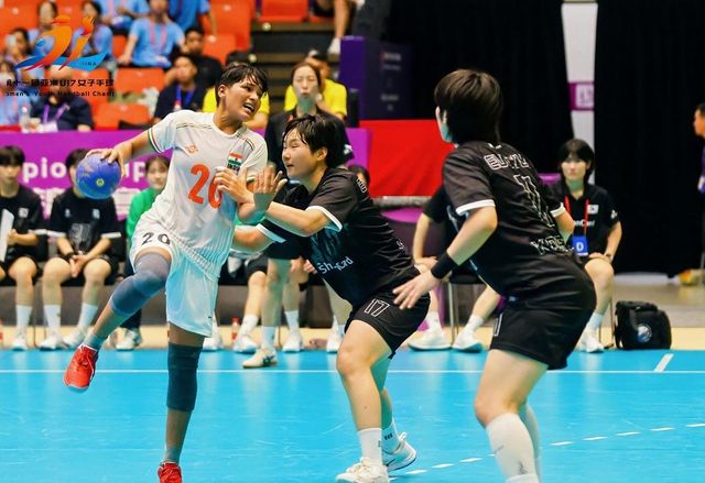 한국과 인도의 경기 모습. 