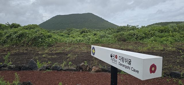 다랑쉬굴 입구 길목에 있는 표지판 
