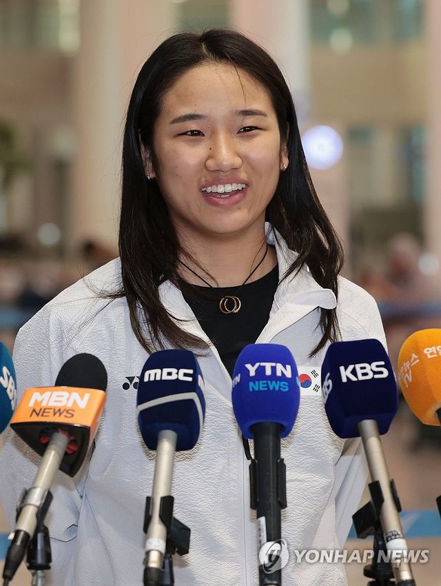 인도네시아오픈 우승 소감 밝히는 안세영