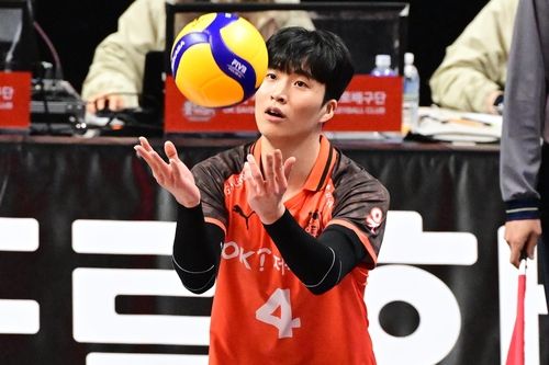 남자배구 대표팀에 합류하는 아웃사이드 히터 김웅비