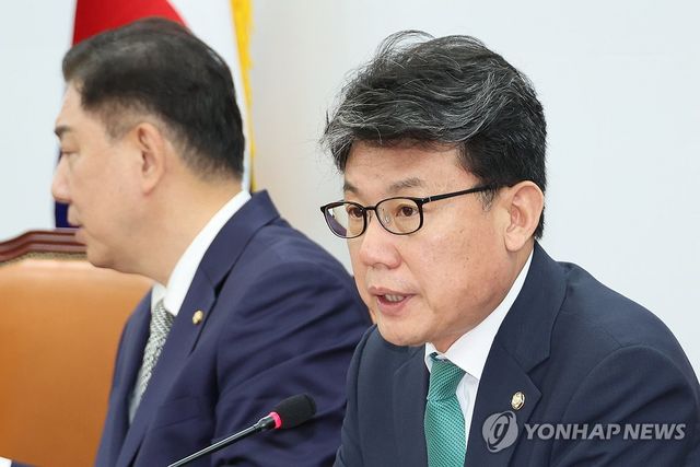 발언하는 진성준 정책위의장