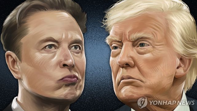 일론 머스크 테슬라 CEO - 도널드 트럼프 미국 대통령 (PG)