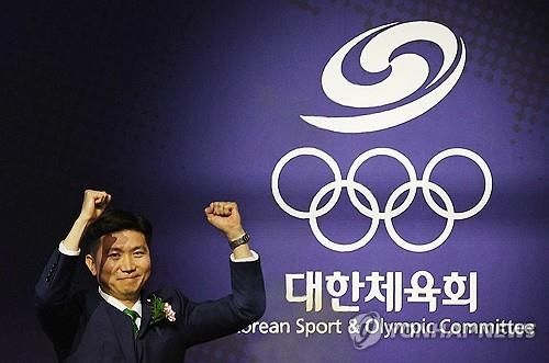 제42대 대한체육회장에 선출된 유승민 후보