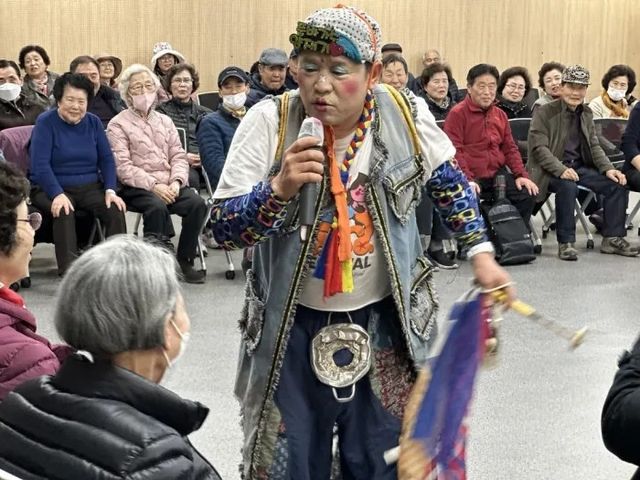 노인복지관 품바공연