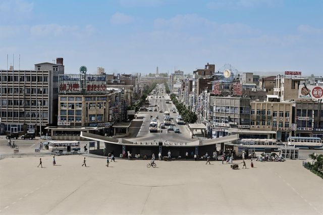 대전역 옥상에서 바라본 풍경 복원 사진