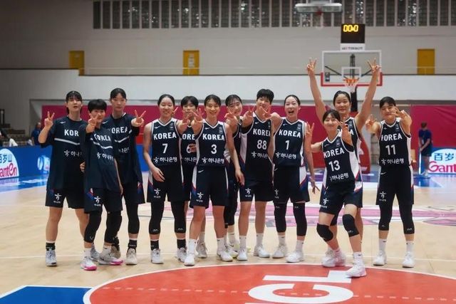 U-19 여자 농구대표팀 선수들