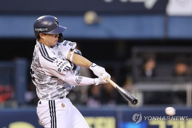 두산 박준순 안타