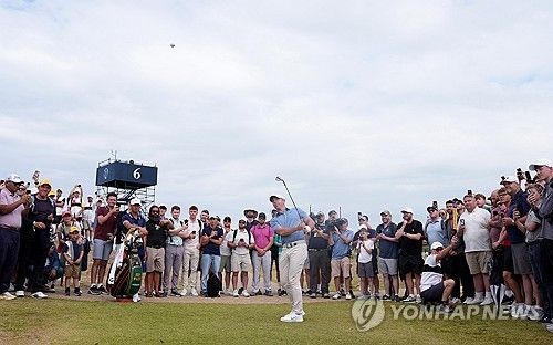 로리 매킬로이의 경기 모습.