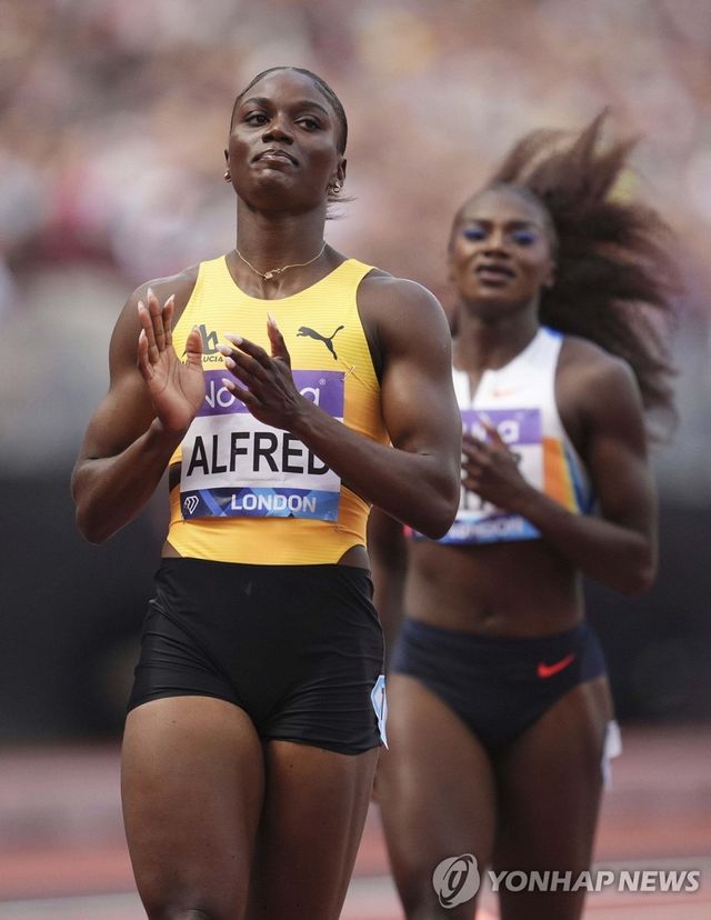 앨프리드, 런던 다이아몬드리그 여자 200ｍ 우승