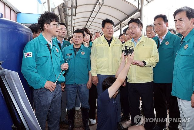 윤호중 장관, 호우피해 현장 점검