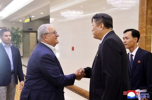 세계야구소프트볼연맹(WBSC) 리카르도 프라카리 회장 북한 방문