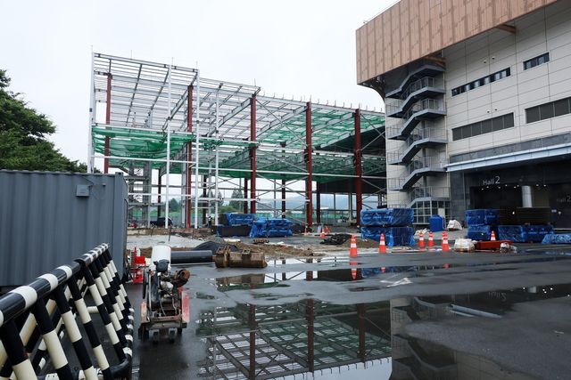 공사 중인 APEC 정상회의 미디어센터