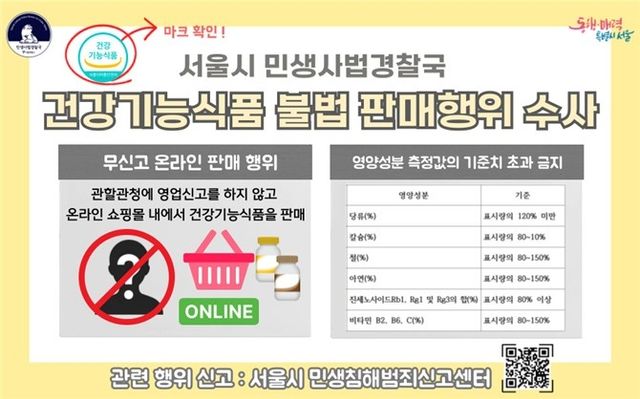 건강기능식품 판매업체 관련 인포그래픽