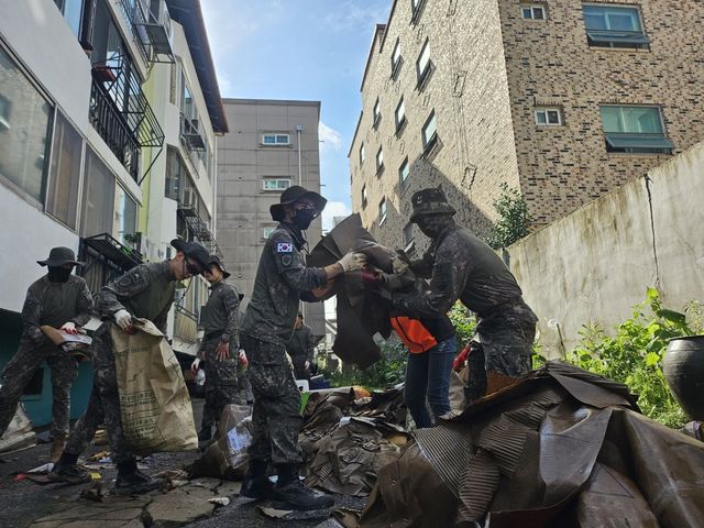 육군, 호우피해지역 복구지원