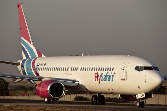 남아공 최대 저비용항공사 플라이사페어 항공기