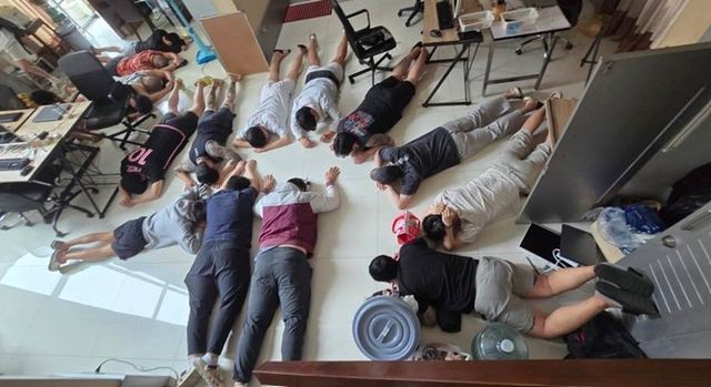 태국 파타야 로맨스스캠 조직원 검거 현장