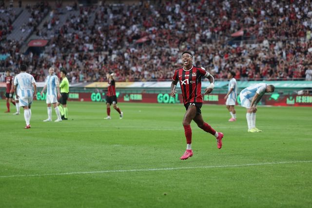 울산전에서 득점한 서울 린가드.