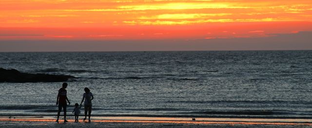 가마미 해수욕장 노을