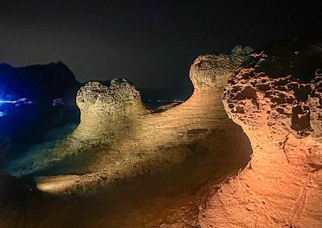 대만 예류지질공원의 야경 [사진/권혁창 기자]