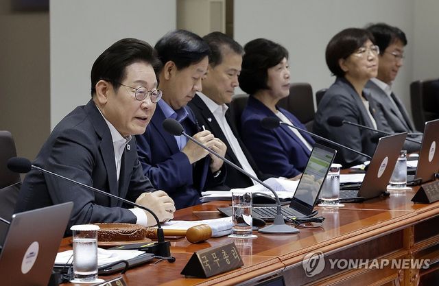 국무회의 주재하는 이재명 대통령