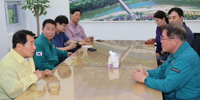 나동연 양산시장, 이승화 산청군수 면담