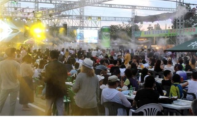 홍천군 맥주축제 전경