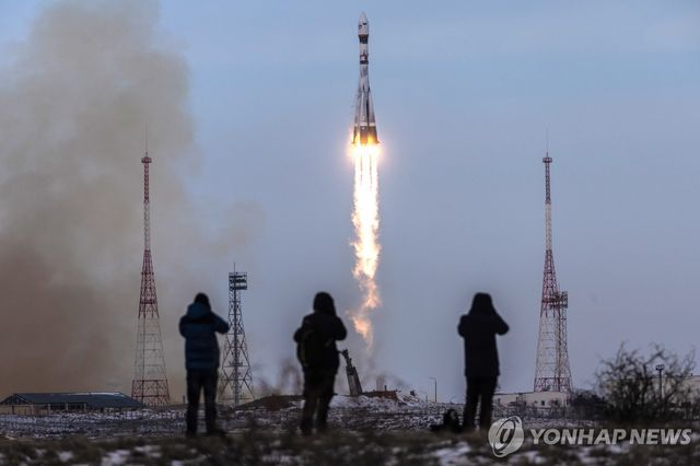 작년 12월 25일 러시아 보스토치니 기지에서 소유스 로켓이 발사되는 모습.