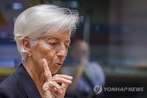 크리스틴 라가르드 유럽중앙은행 총재.
