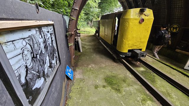 파독광부기념회관에 전시된 광차