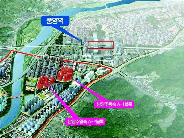 남양주 왕숙 A-1 블록 위치 