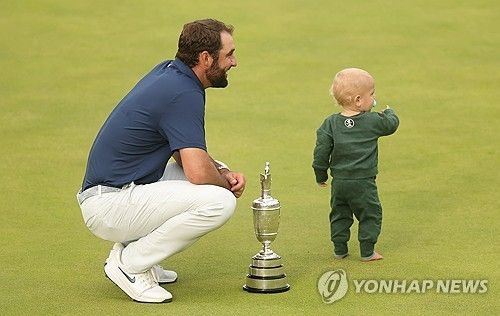 아들 베넷과 스코티 셰플러.