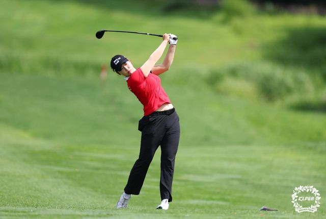 김민솔의 아이언 샷.