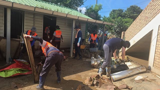 금산군의용소방대, 예산 수해복구 지원