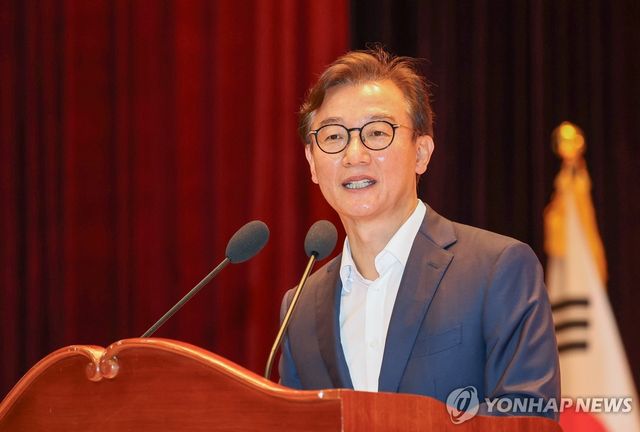 취임사 하는 전재수 해양수산부 장관