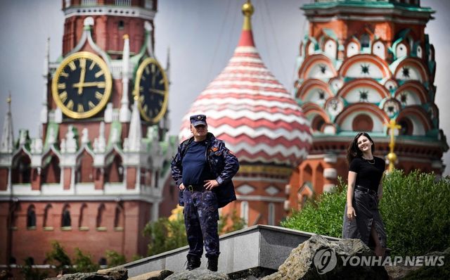 23일(현지시간) 러시아 모스크바 시내