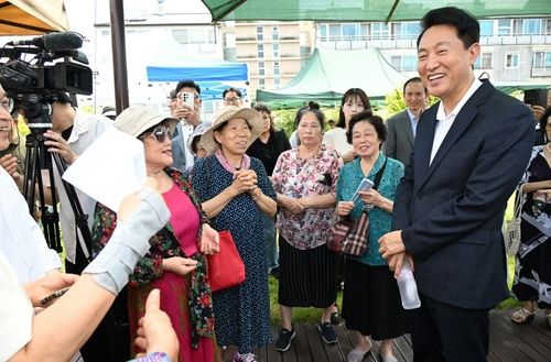 신당9구역 재개발사업 현장 방문한 오세훈 시장