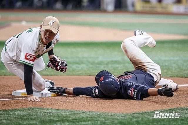 스스로 '발버둥'이라고 표현한 롯데 손호영의 3루 귀루