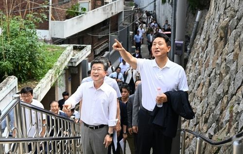 신당9구역 재개발사업 현장 방문한 오세훈 시장