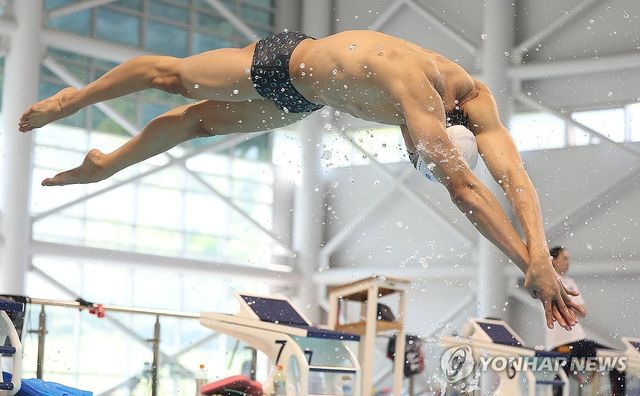 스타트 훈련하는 김영범