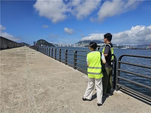 전면 교체된 오륙도 방파제 안전난간