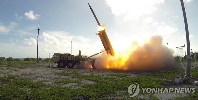사드(THAAD·고고도 미사일 방어체계) 발사 시험(2017년)