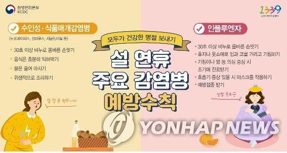 설 연휴 주요 감염병 예방수칙